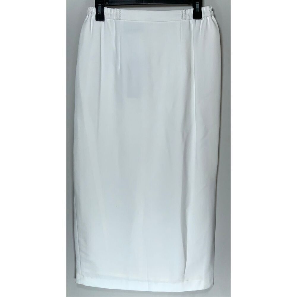 Vintage 90s long white skirt size 10